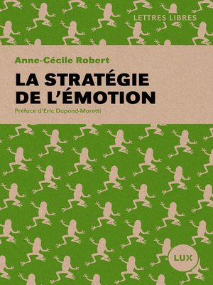 cover image of La stratégie de l'émotion